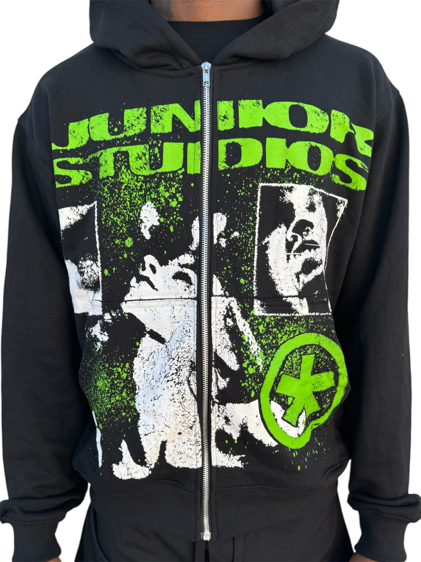 Black and Green Scream Hoodie